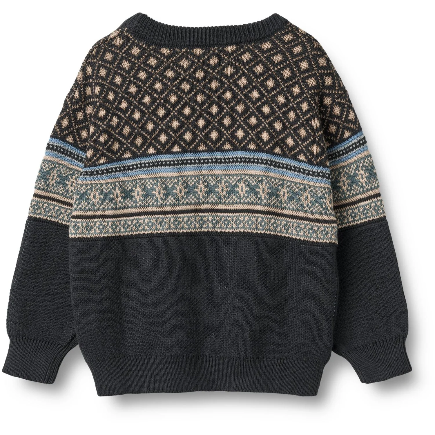 Wheat Navy Jaquard Pullover Julius - Image 2