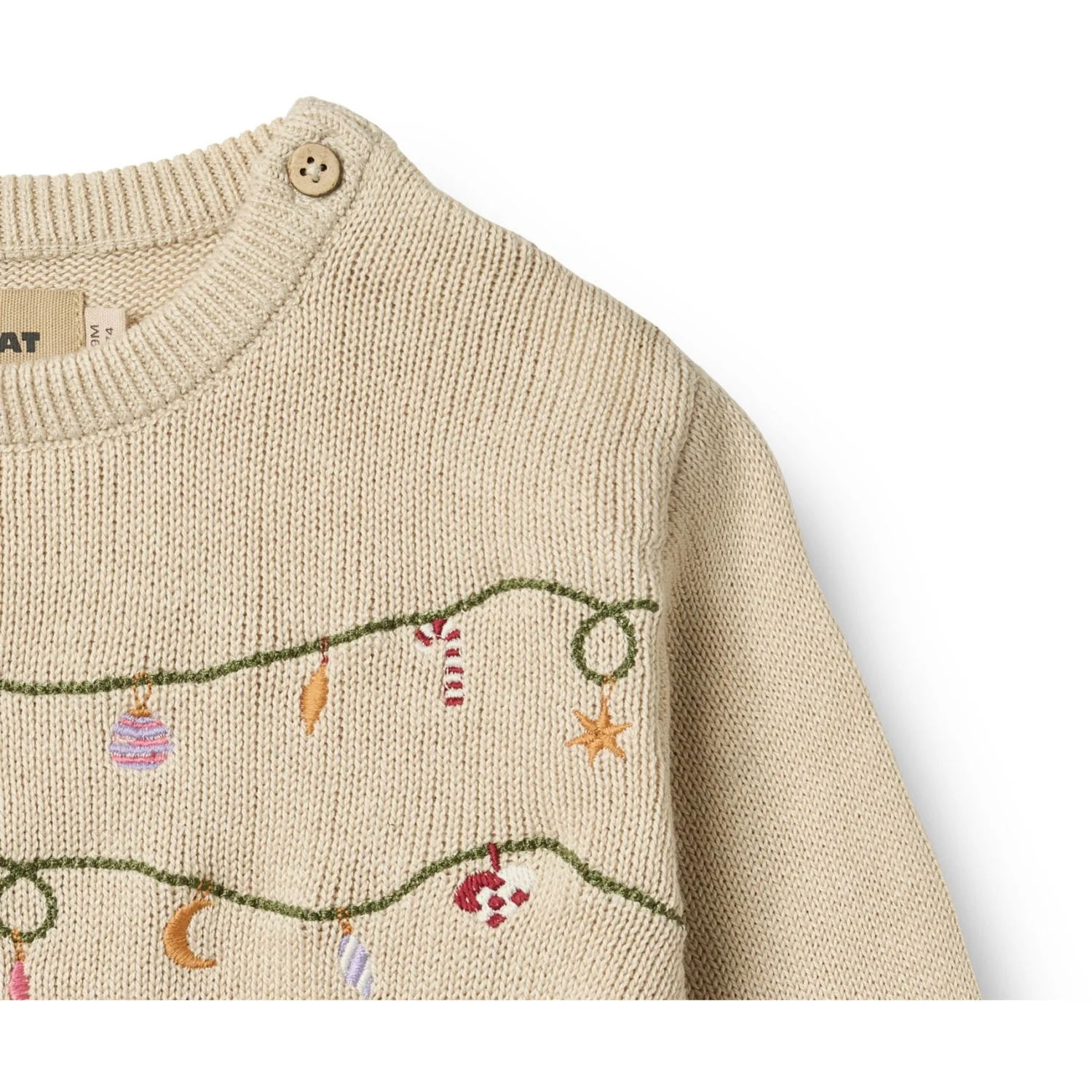 Wheat Offwhite Knit Pullover Embr. Lisa - Image 2