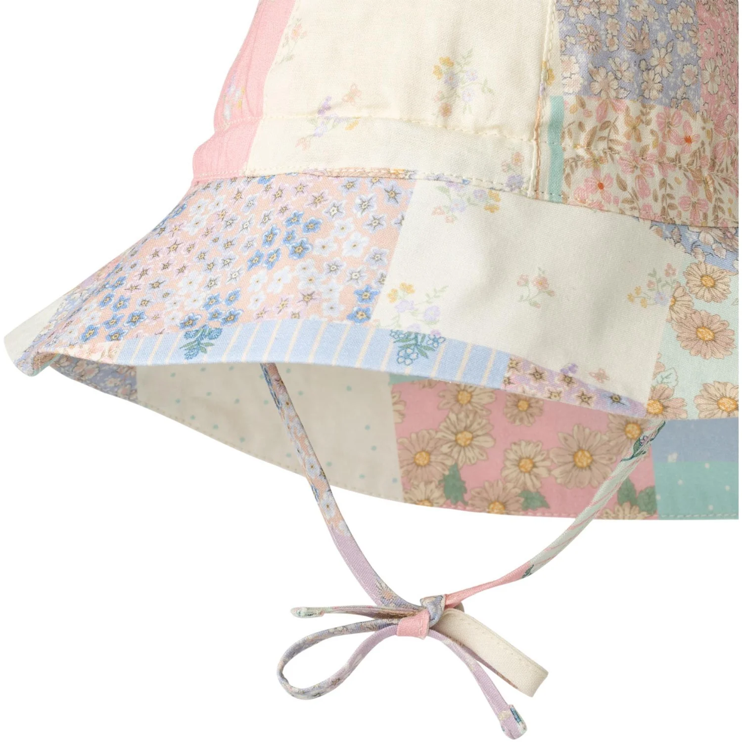 Wheat Patchwork Flowers Sunhat Chloe - Image 3
