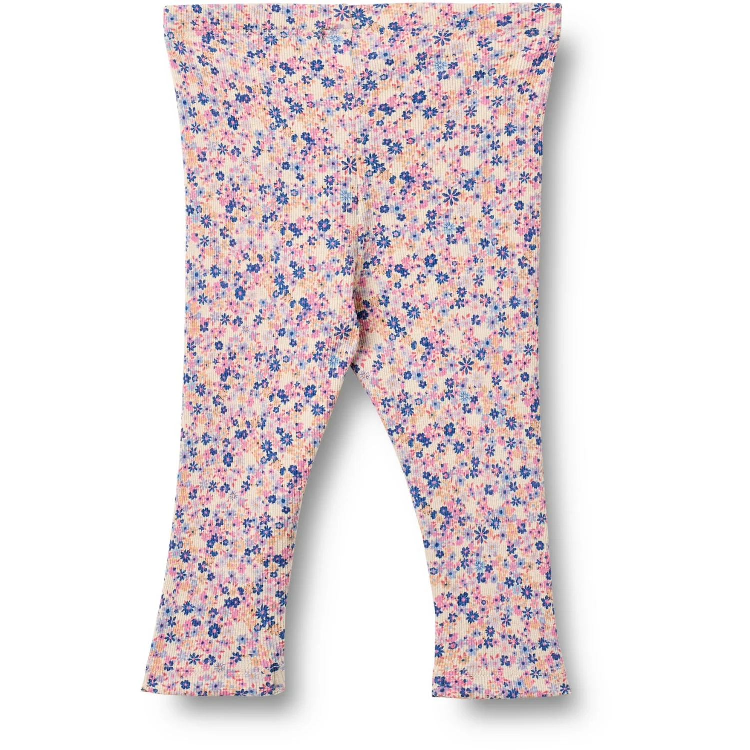 Wheat Pink Blue Flowers Jersey Leggings Jules - Image 3