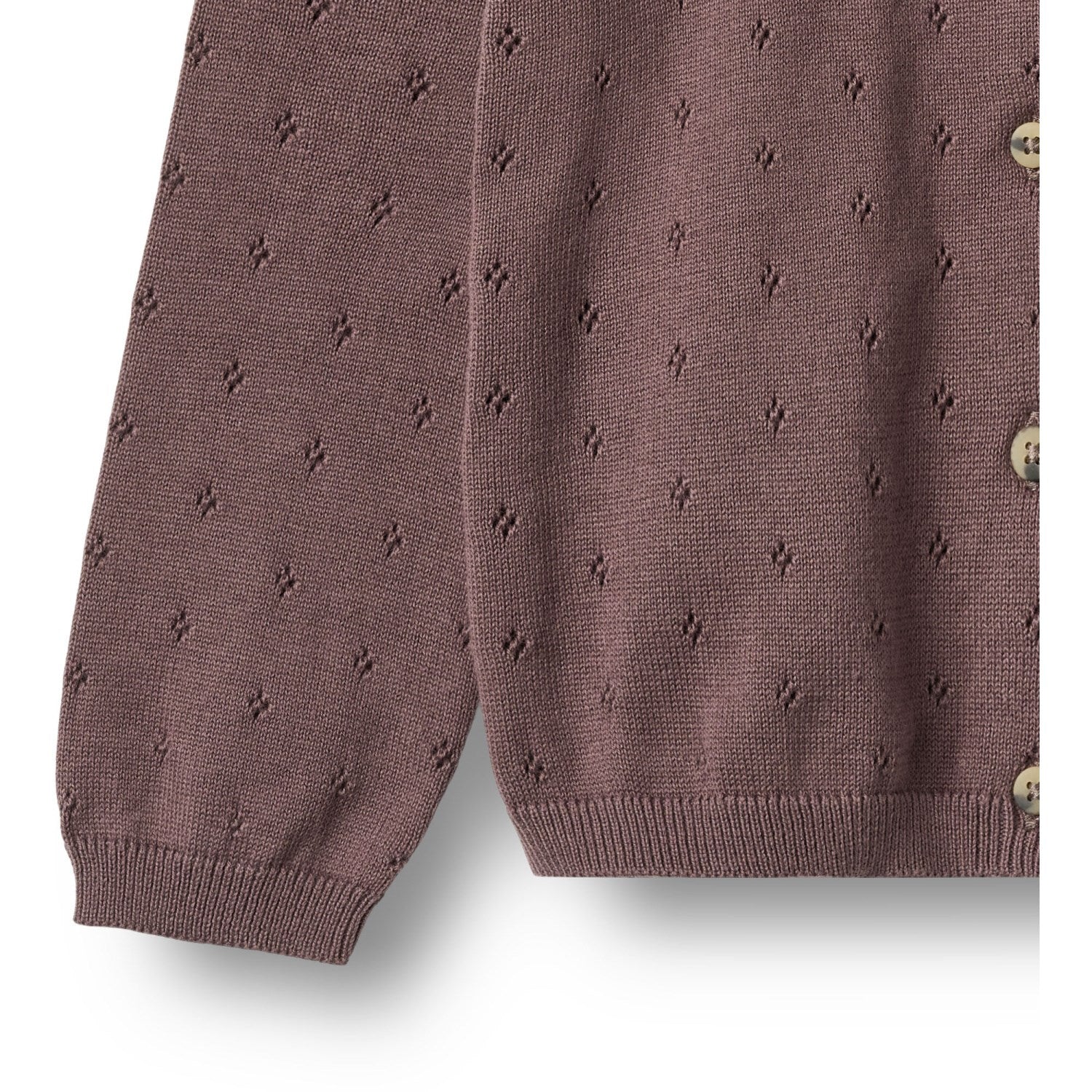 Wheat Plum Knit Cardigan Maia - Image 3