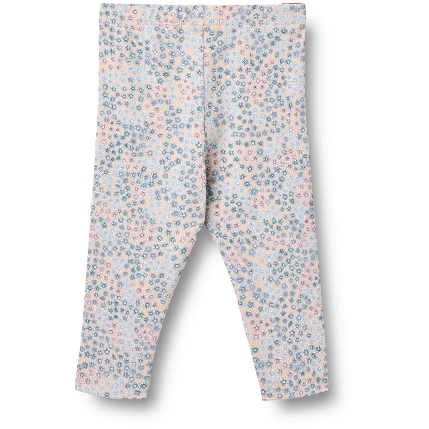Wheat Powder Blue Flowers Jersey Leggings Jules - Image 3