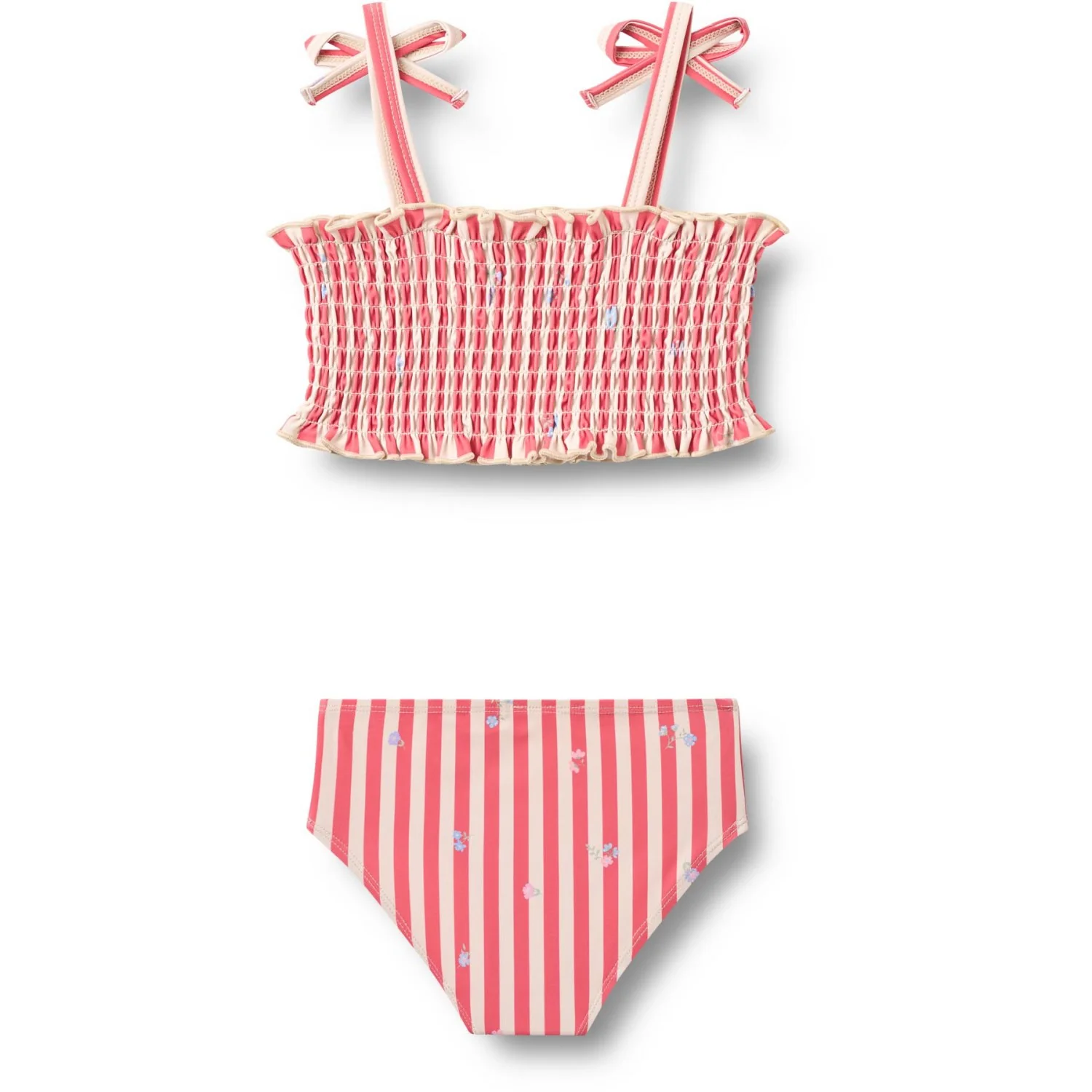 Wheat Red Stripe Flowers Bikini Carla - Image 6