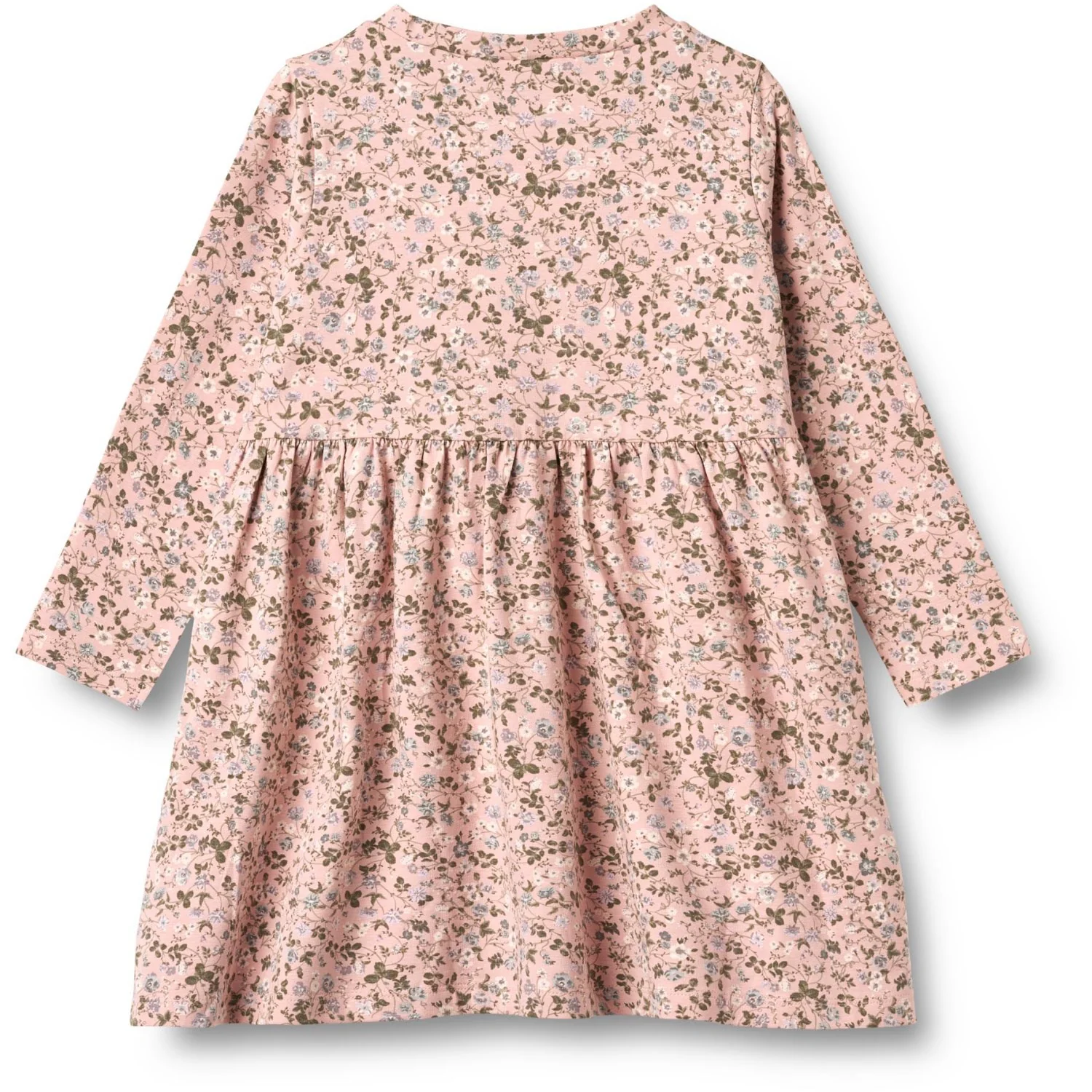Wheat Rose Powder Flowers Jersey Dress L/S Sessa - Image 2