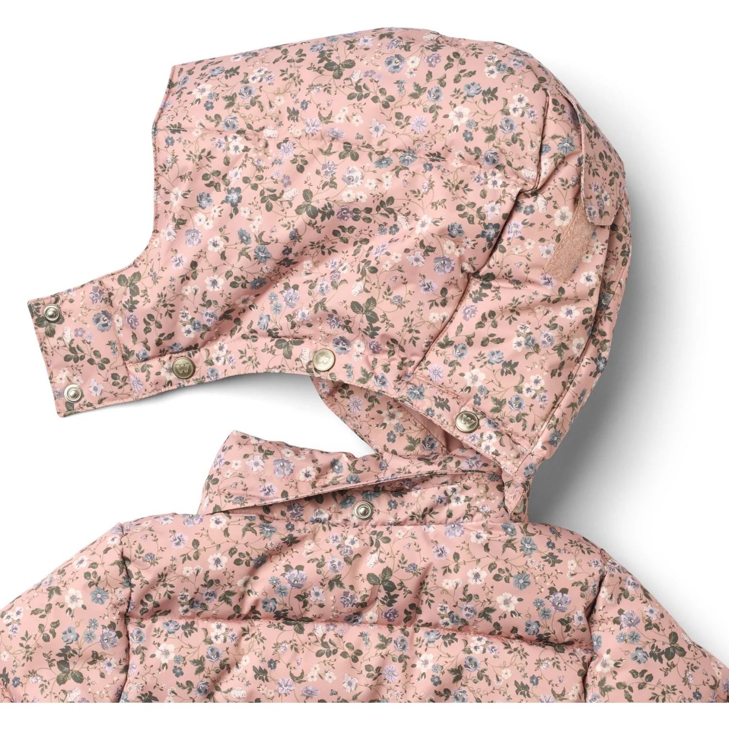 Wheat Rose Powder Flowers Puffer Coat Yrsa - Image 3