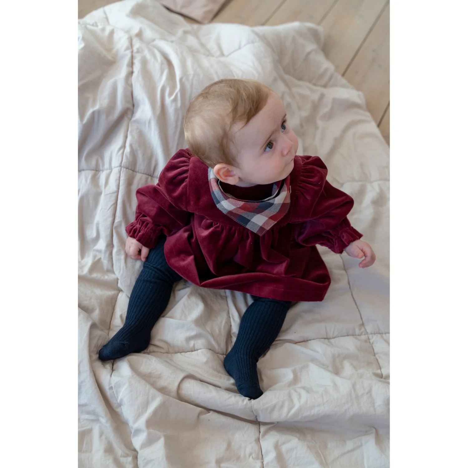 Wheat Ruby Red Dress L/S Elvira - Image 2