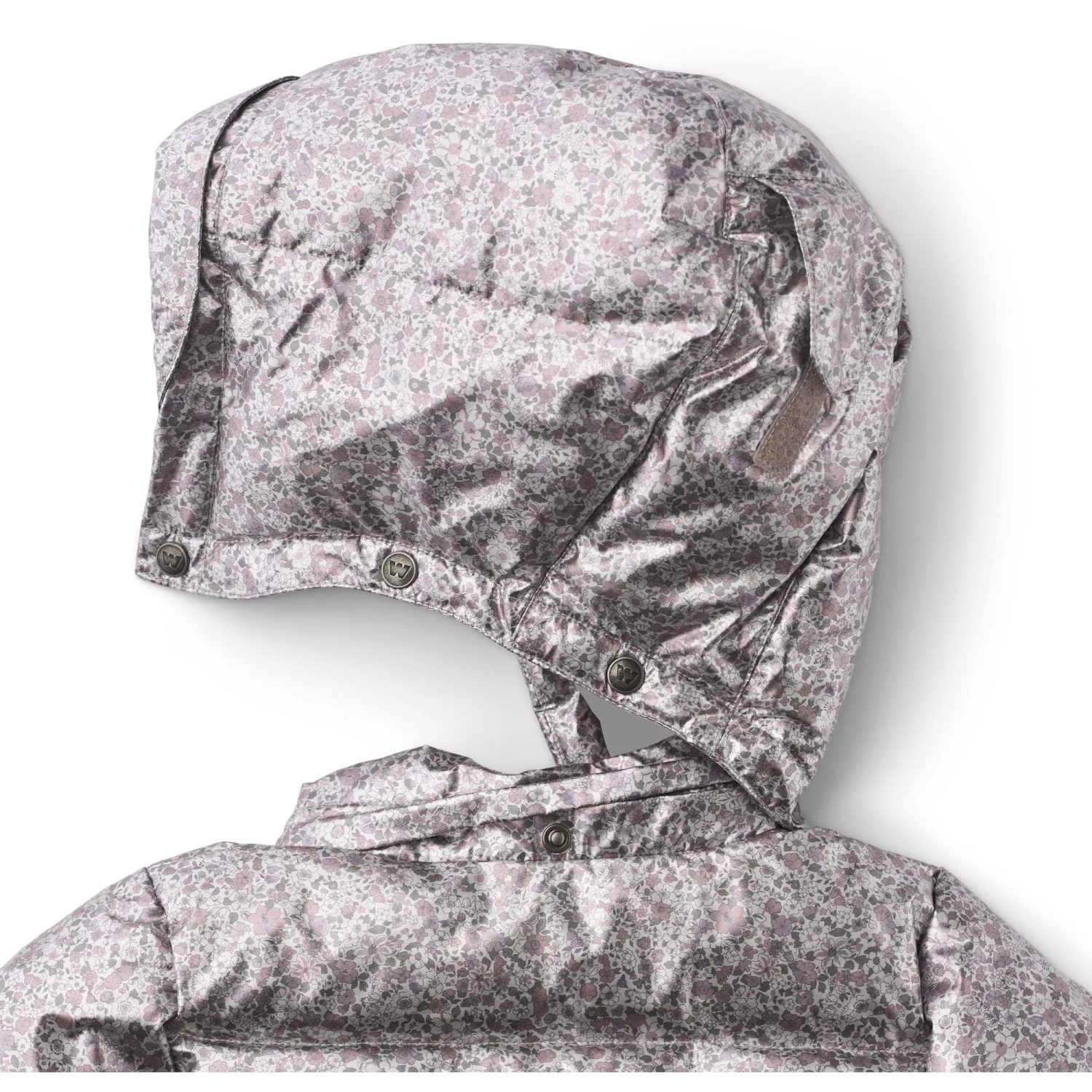 Wheat Silver Flower Meadow Puffer Coat Luna - Image 3