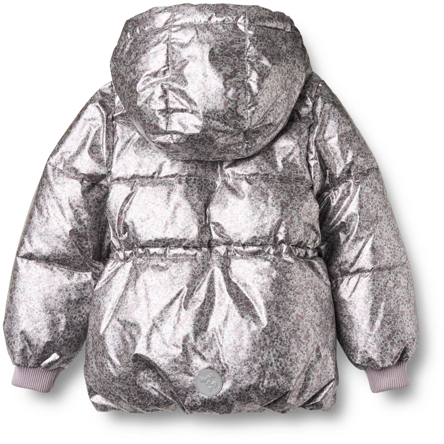 Wheat Silver Flower Meadow Puffer Jacket Eli - Image 9