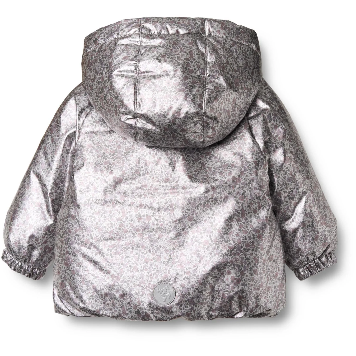 Wheat Silver Flower Meadow Puffer Jacket Morgen - Image 4