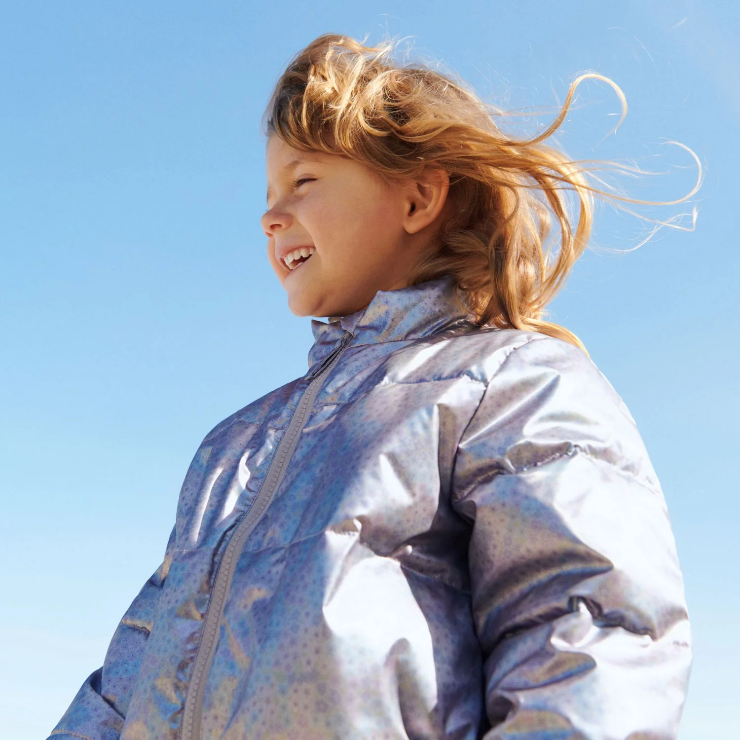 Wheat Silver Sky Flower Lightweight Puffer Jacket Ullu - Image 2