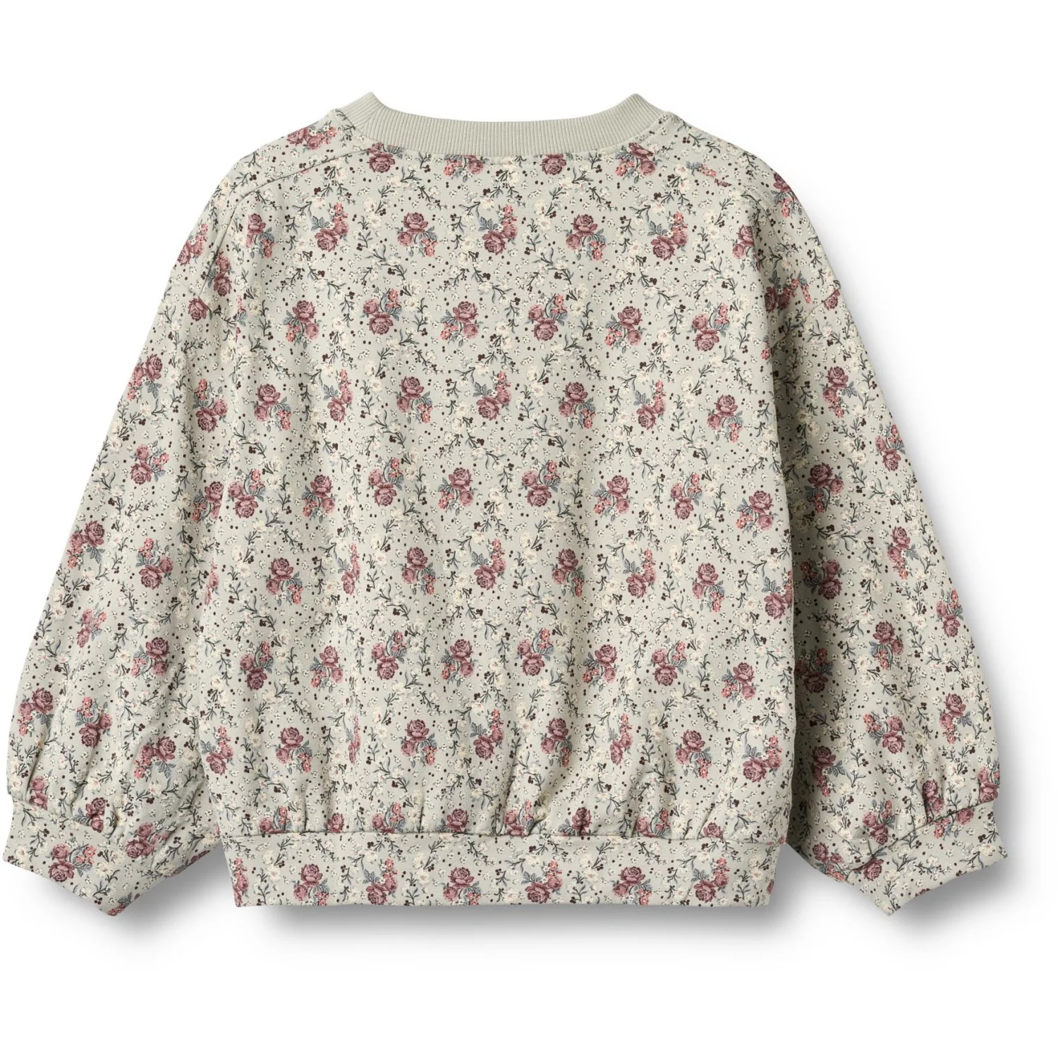 Wheat Slightly Green Flowers Sweatshirt L/S Lia - Image 2