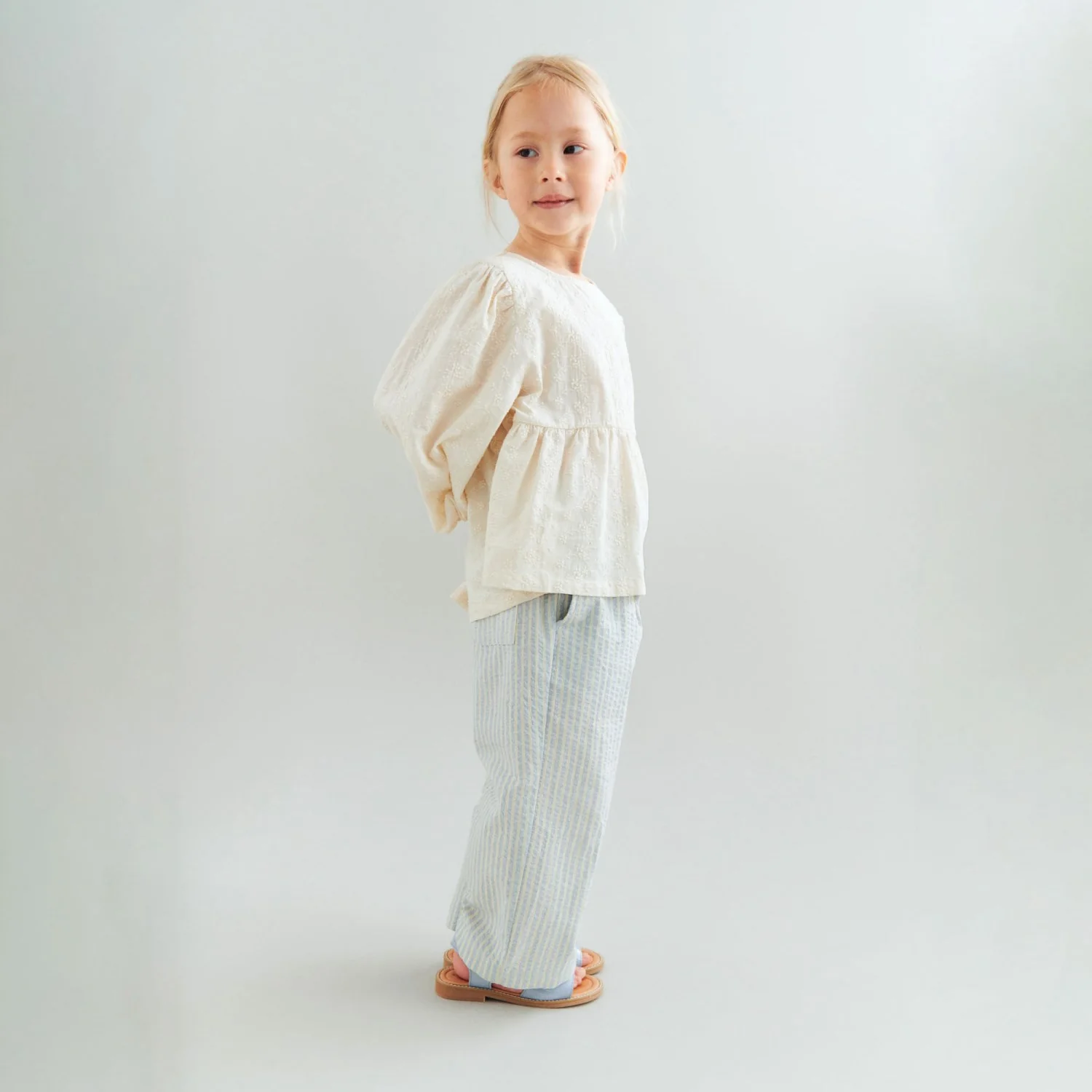 Wheat Summer Sky Stripe Pants Sasha - Image 2
