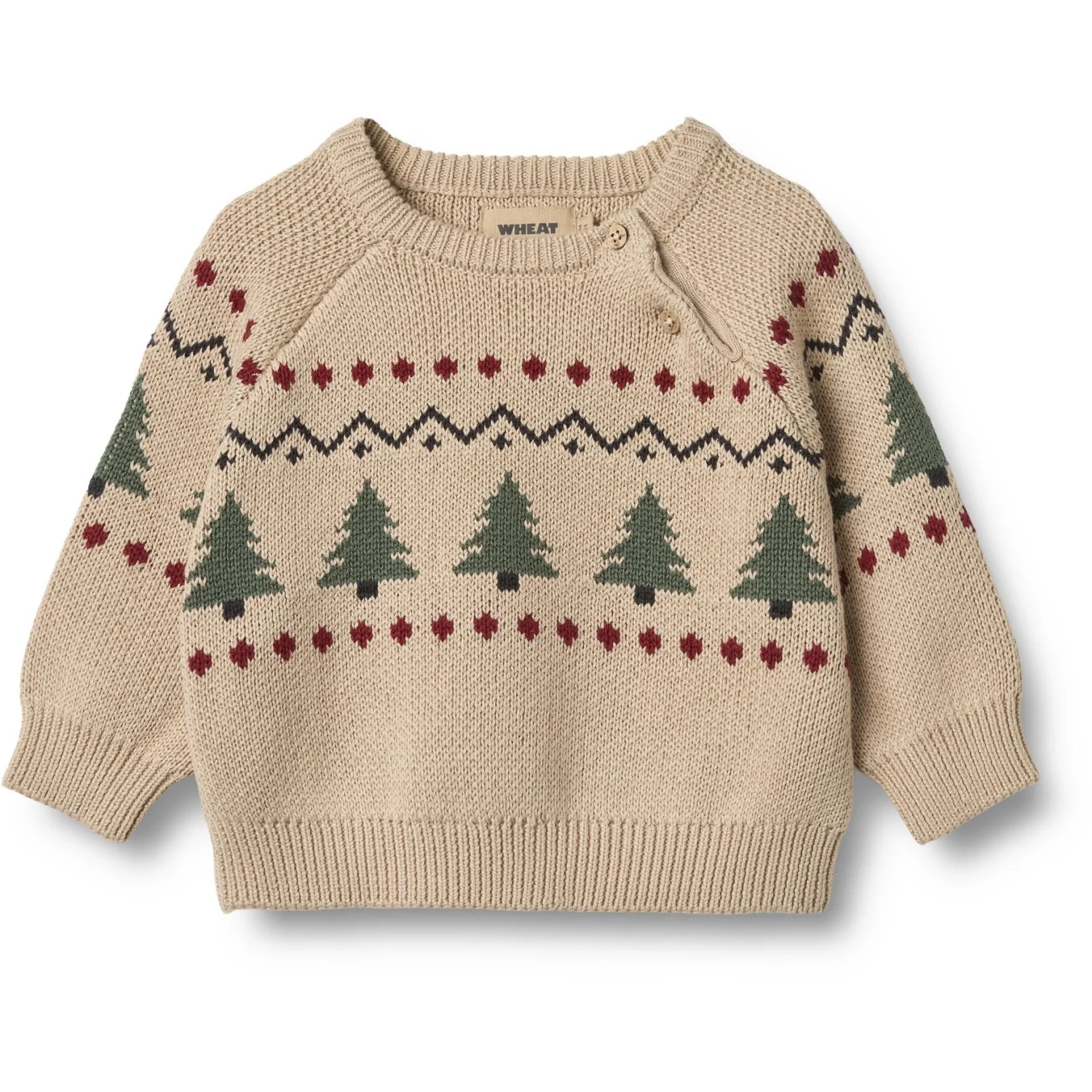 Wheat Warm Sand Jacquard Pullover Balou