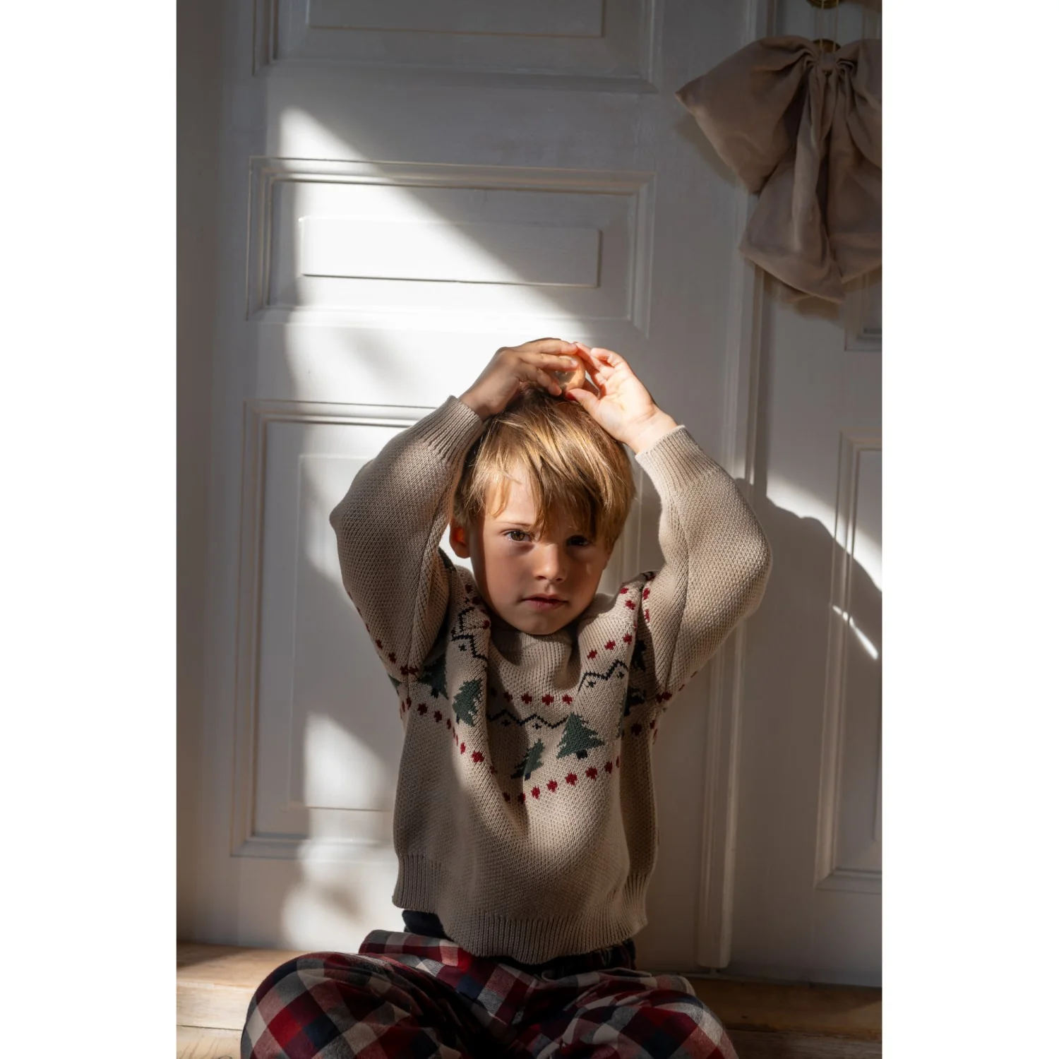 Wheat Warm Sand Jacquard Pullover Balou - Image 2