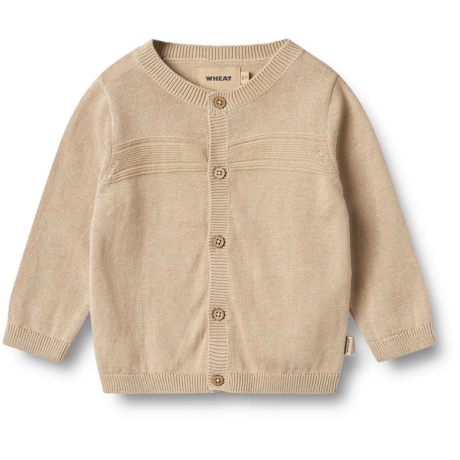 Wheat Warm Sand Knit Cardigan Sofus
