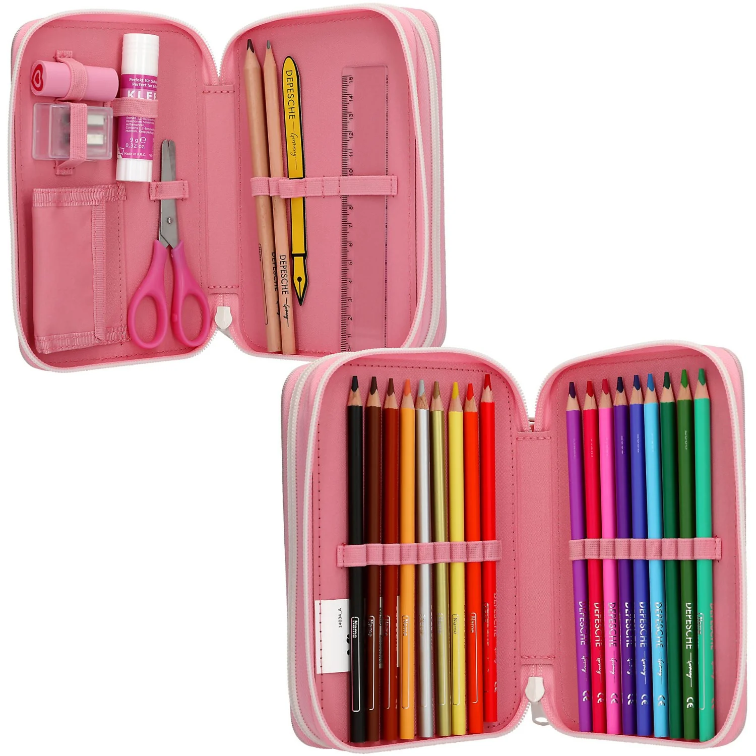 Ylvi Sugar Pop Double Pencil Case - Image 2